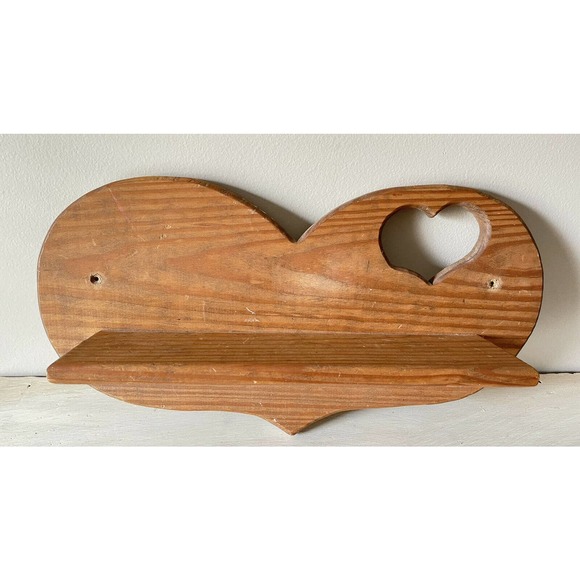 Unbranded Storage & Organization Vintage 2 Large Wooden Heart